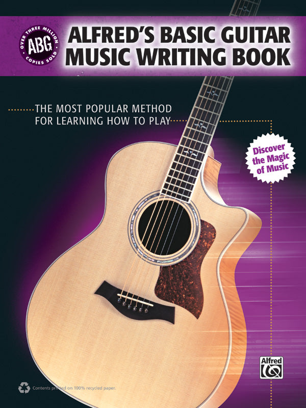 Alfred's Basic Guitar Music Writing Book Cover Image