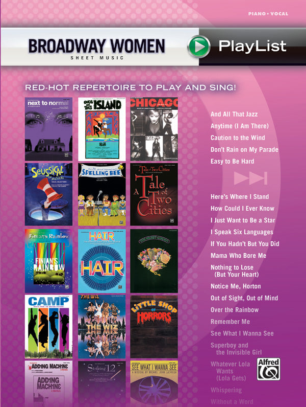 Broadway Women Sheet Music Playlist Cover Image
