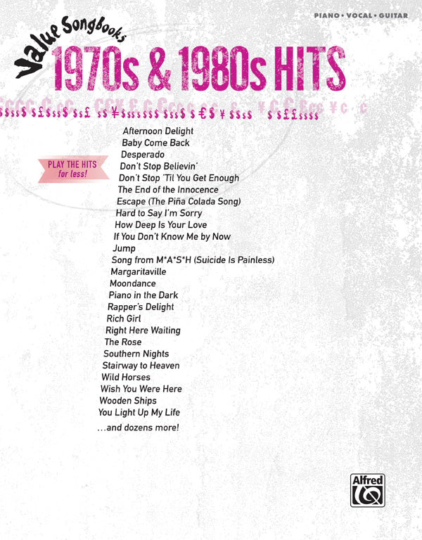 Value Songbooks: 1970s & 1980s Hits Cover Image