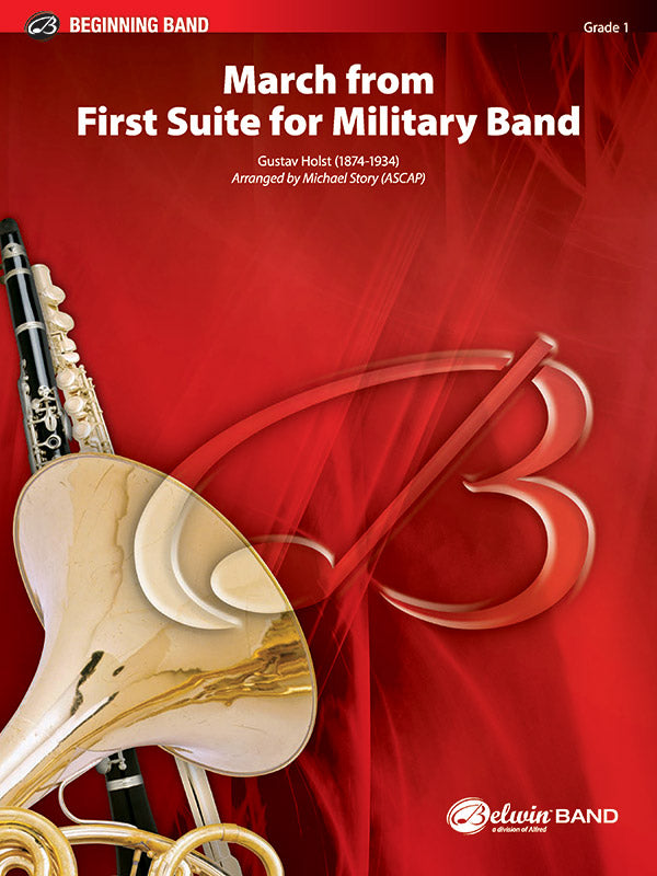 March from First Suite for Military Band: 1st Percussion Sheet Music Preview