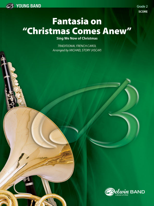 Fantasia on "Christmas Comes Anew": B-flat Tenor Saxophone Sheet Music Preview