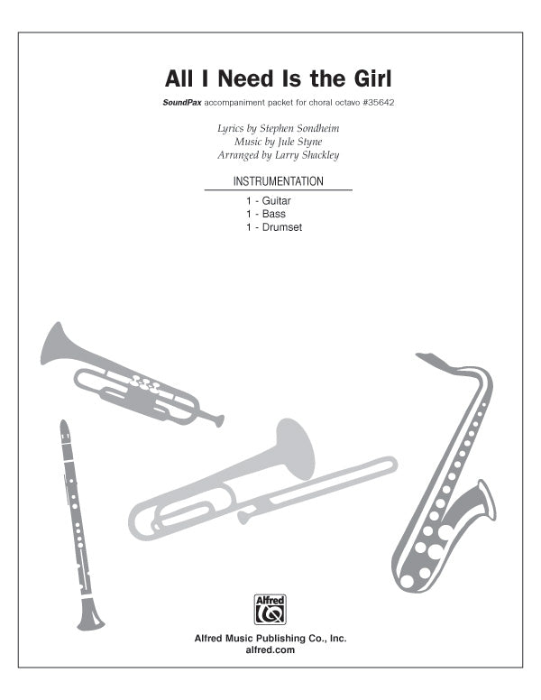 All I Need Is the Girl (from the musical Gypsy): Guitar Sheet Music Preview