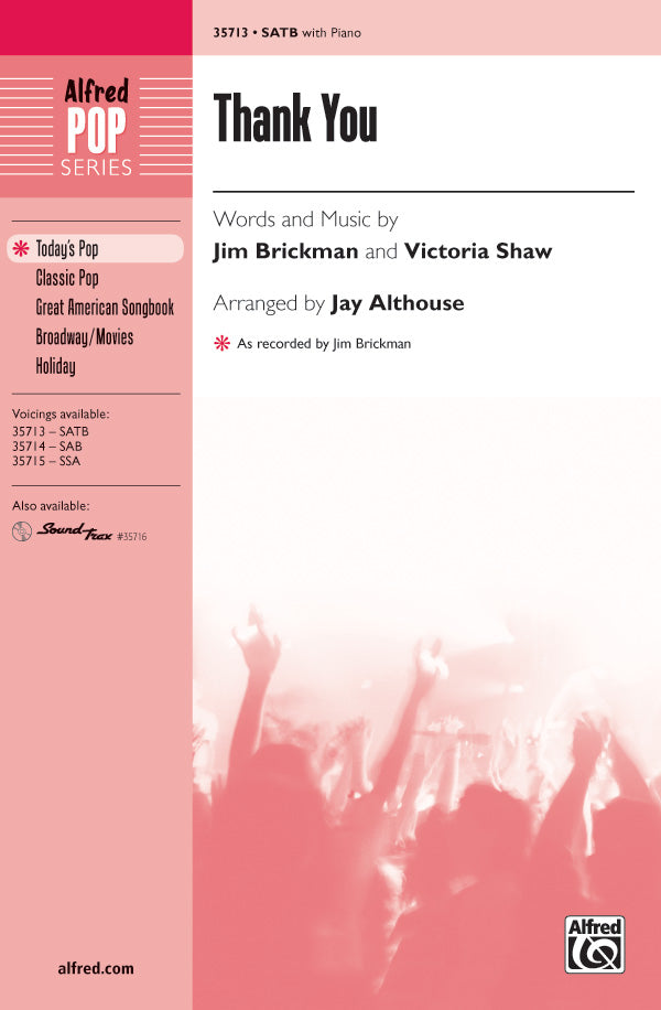 Thank You Sheet Music Preview