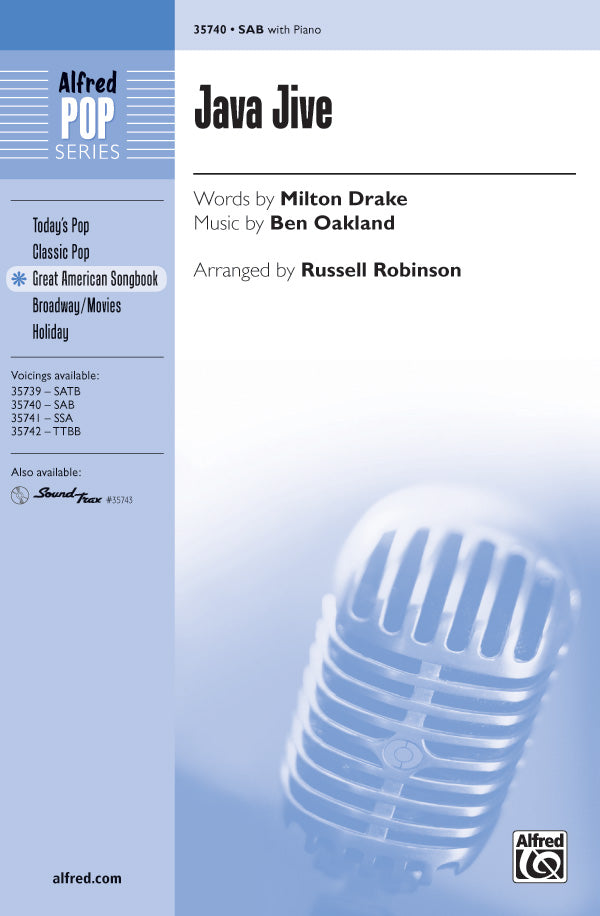 Java Jive Sheet Music Preview