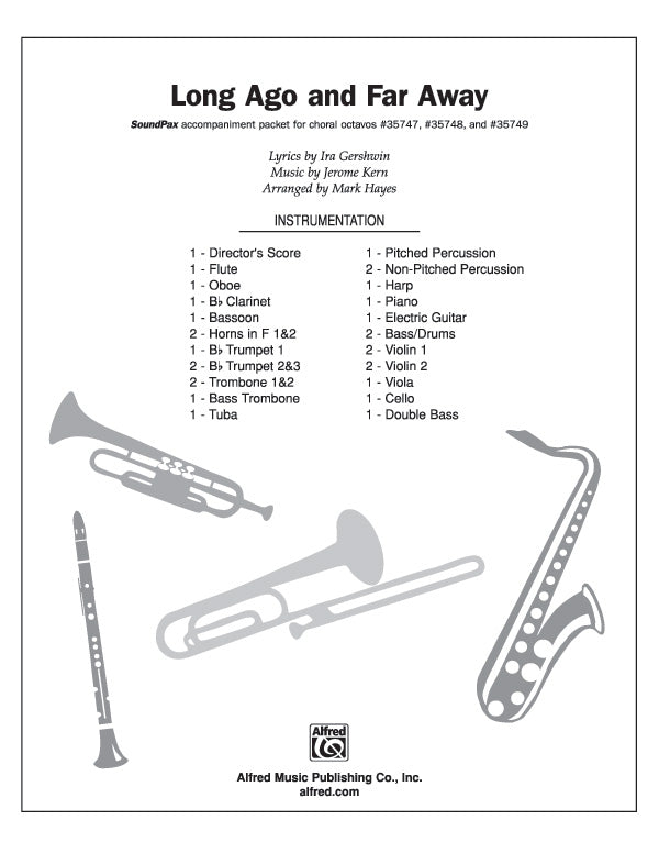 Long Ago and Far Away: 1st B-flat Clarinet Sheet Music Preview