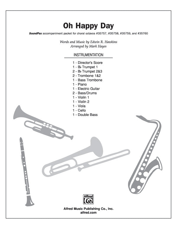 Oh Happy Day: 2nd Violin Sheet Music Preview