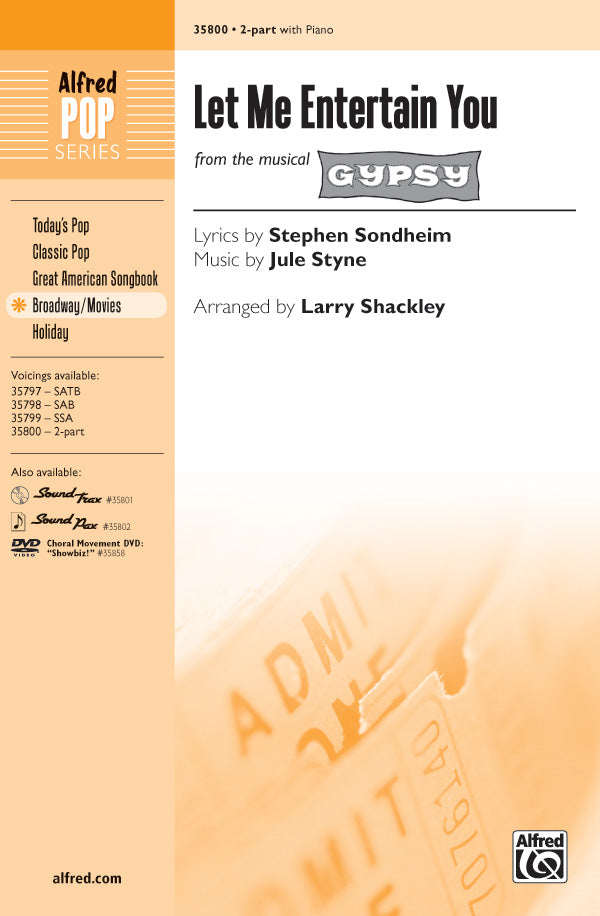 Let Me Entertain You (from <i>Gypsy</i>) Sheet Music Preview