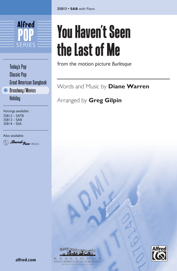 You Haven't Seen the Last of Me Cover Image