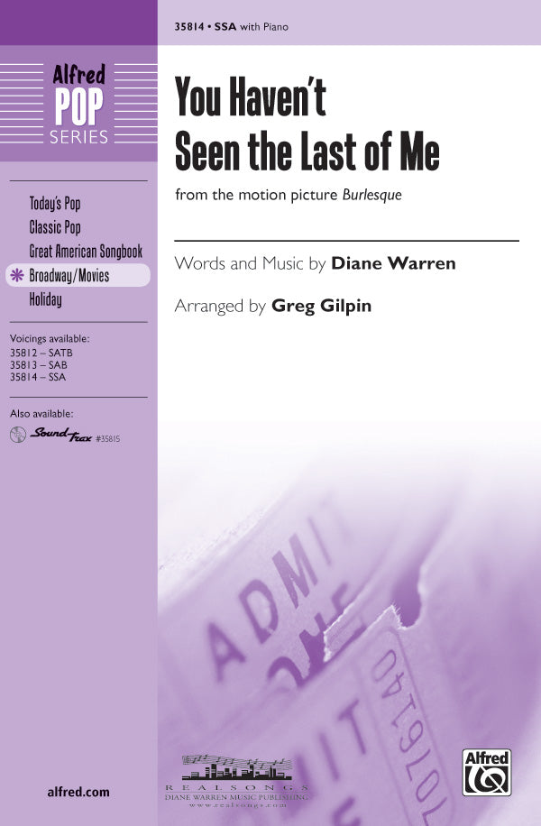 You Haven't Seen the Last of Me Cover Image