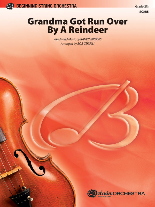 Grandma Got Run Over by a Reindeer: 2nd Violin Sheet Music Preview