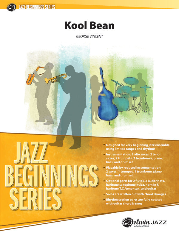 Kool Bean: E-flat Alto Saxophone Sheet Music Preview
