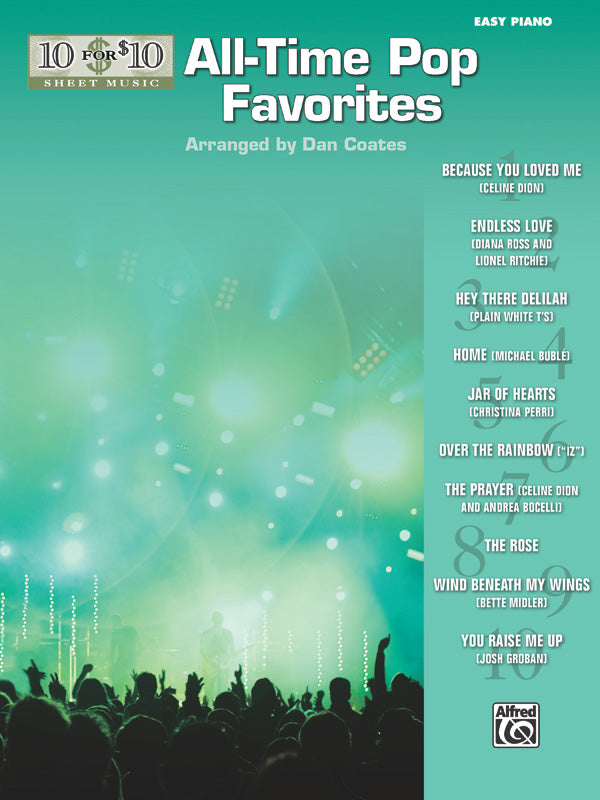 10 for 10 Sheet Music: All-Time Pop Favorites Cover Image