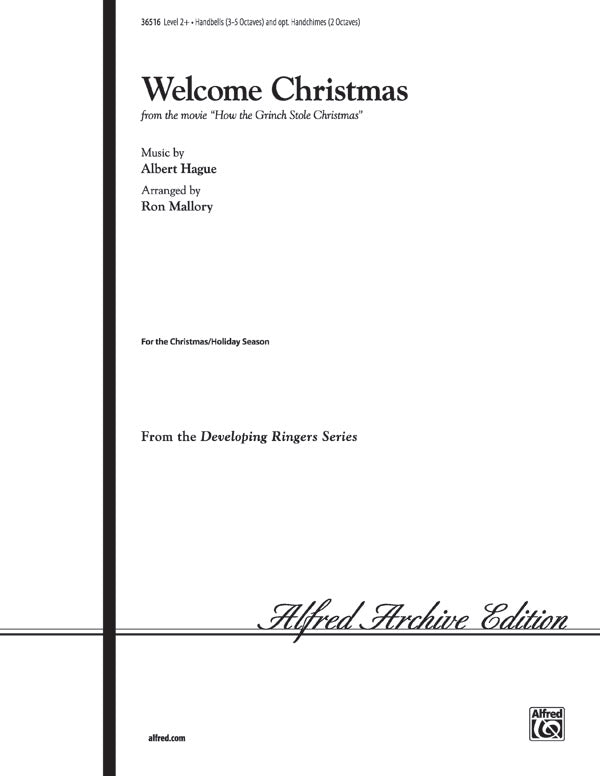 Welcome Christmas (from the movie <i>How the Grinch Stole Christmas</i>) Cover Image