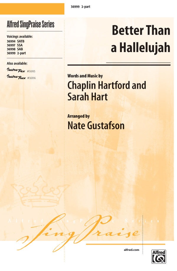 Better Than a Hallelujah Cover Image