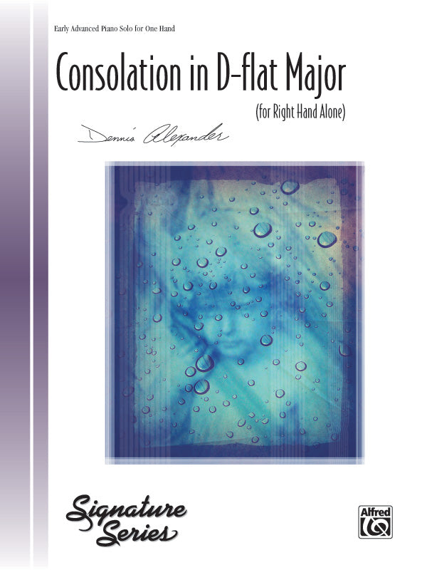 Consolation in D-flat Major (for right hand alone) - Piano Solo Sheet Music Preview