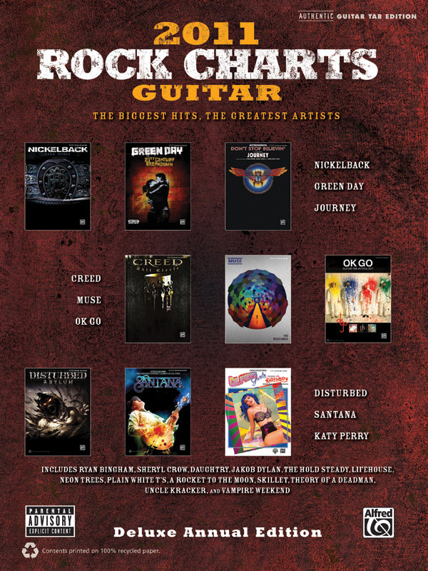 Rock Charts Guitar 2011: Deluxe Annual Edition Cover Image