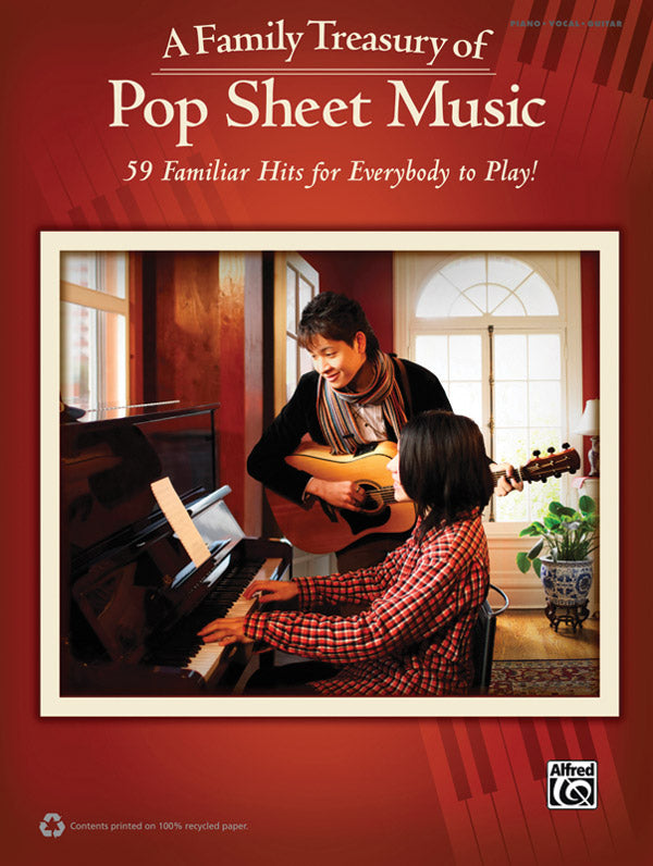 A Family Treasury of Pop Sheet Music Cover Image