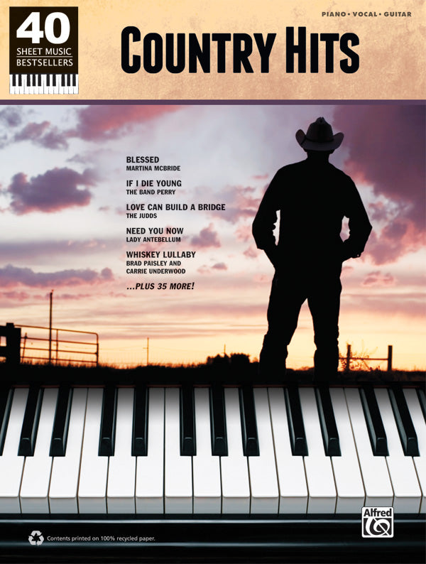 40 Sheet Music Bestsellers: Country Hits Cover Image