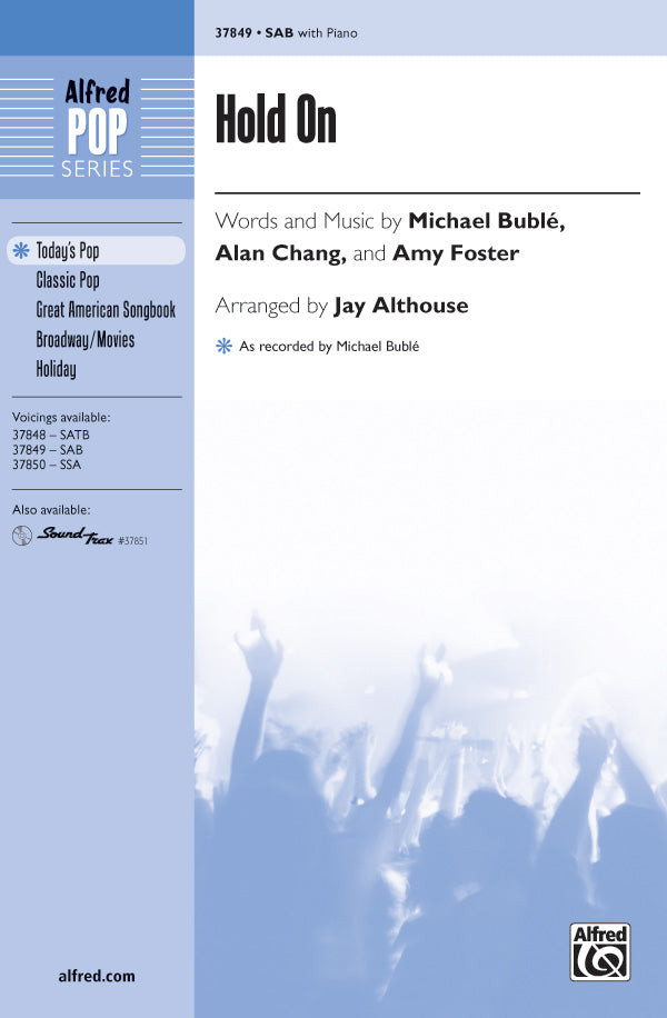 Hold On Sheet Music Preview