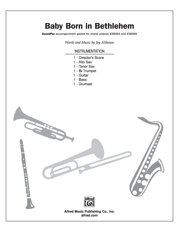 Baby Born in Bethlehem: B-flat Tenor Saxophone Sheet Music Preview