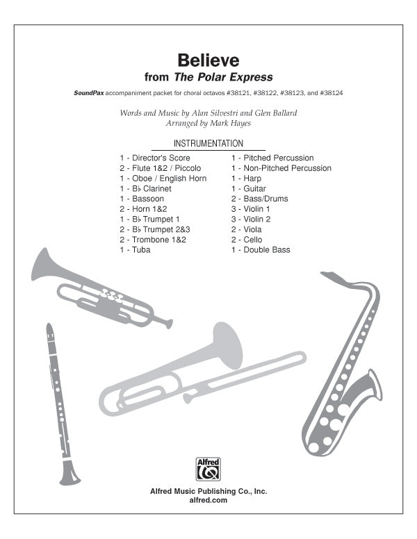 Believe (from The Polar Express): 2nd Percussion Sheet Music Preview