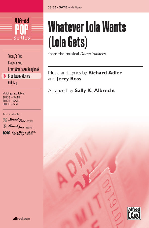 Whatever Lola Wants (Lola Gets) (from the musical <i>Damn Yankees</i>) Sheet Music Preview