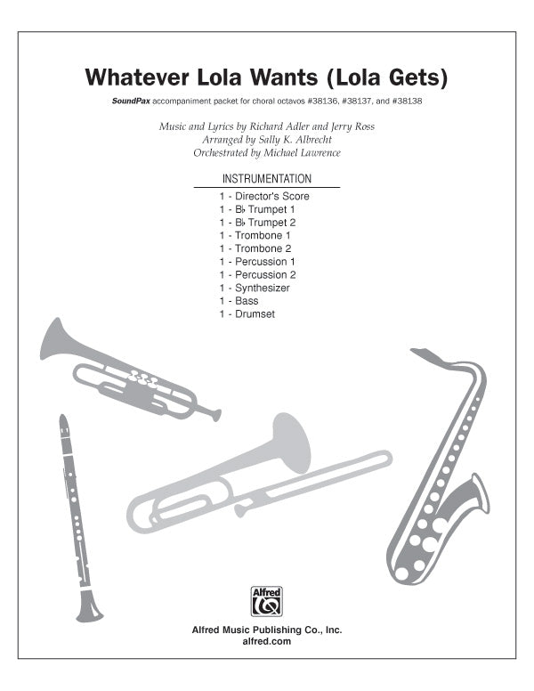Whatever Lola Wants (Lola Gets) (from the musical Damn Yankees): Synthesizer Sheet Music Preview
