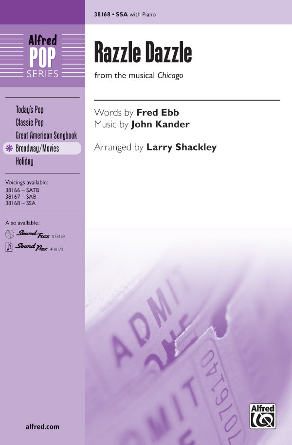 Razzle Dazzle (from the musical <i>Chicago</i>) Sheet Music Preview