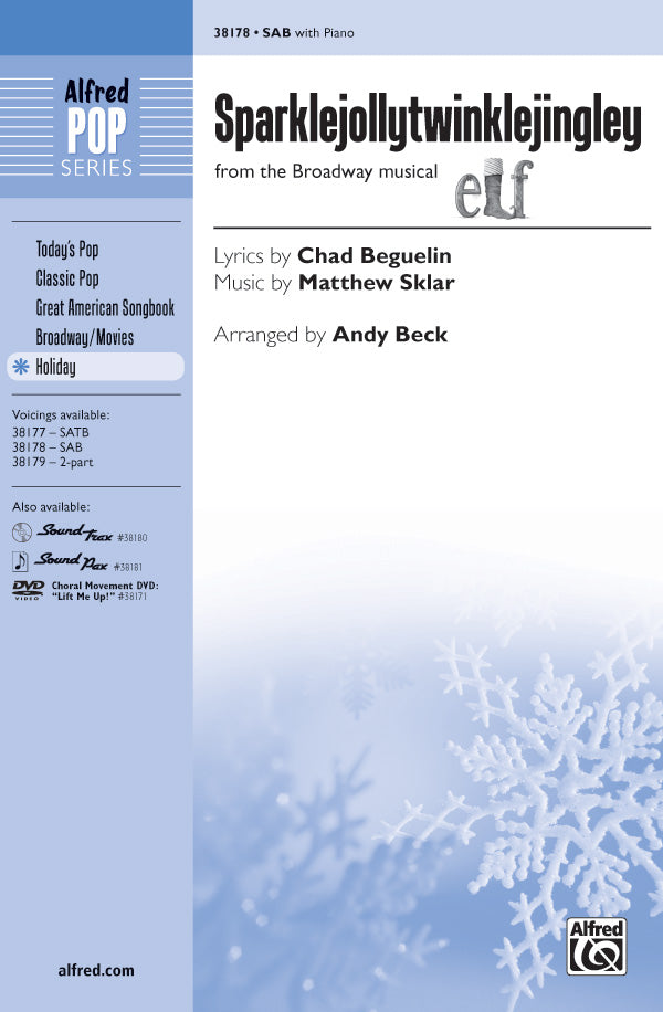 Sparklejollytwinklejingley (from the Broadway musical <i>Elf</i>) Sheet Music Preview
