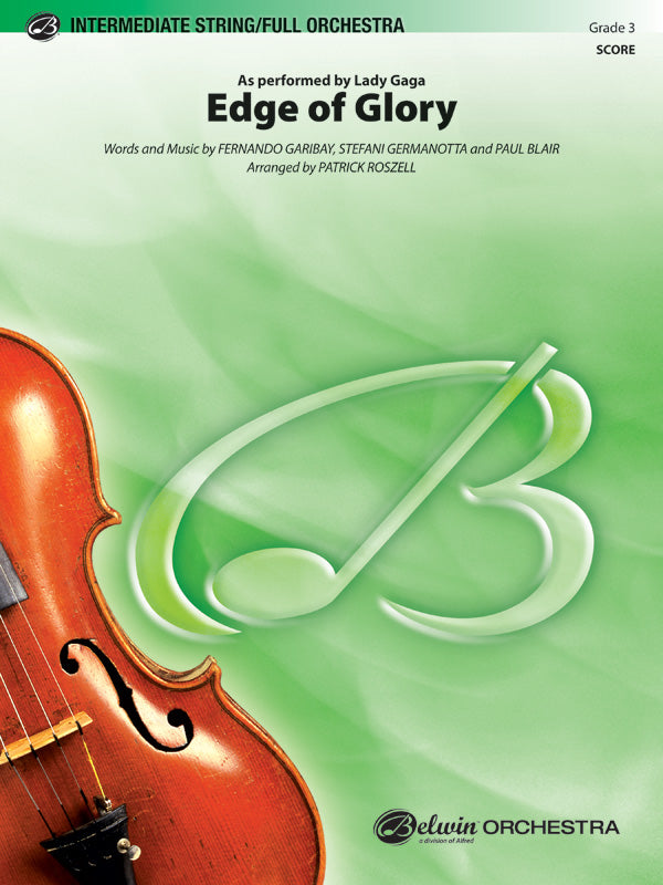 Edge of Glory: 2nd Violin Sheet Music Preview