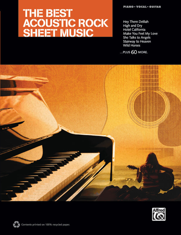 The Best Acoustic Rock Sheet Music  Cover Image