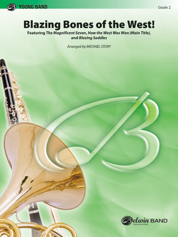 Blazing Bones of the West!: 1st B-flat Clarinet Sheet Music Preview