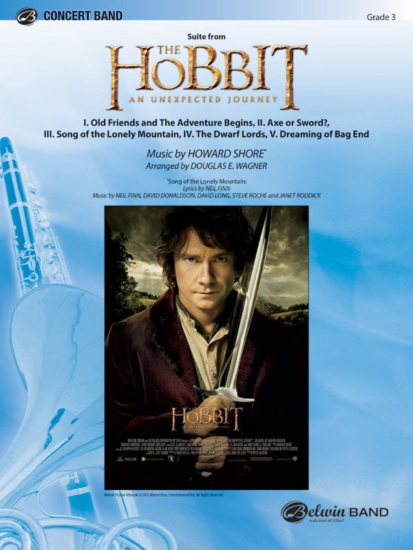 The Hobbit: An Unexpected Journey, Suite from: 1st B-flat Clarinet Sheet Music Preview
