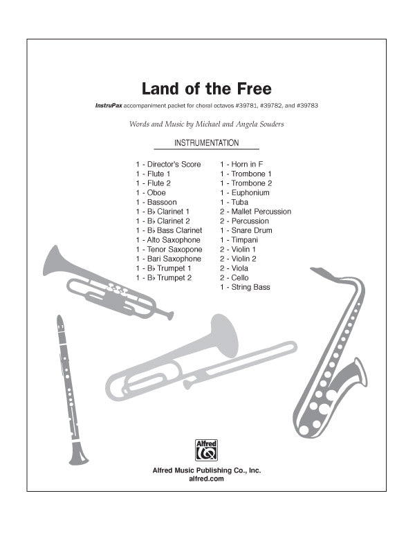 Land of the Free: 2nd B-flat Trumpet Sheet Music Preview