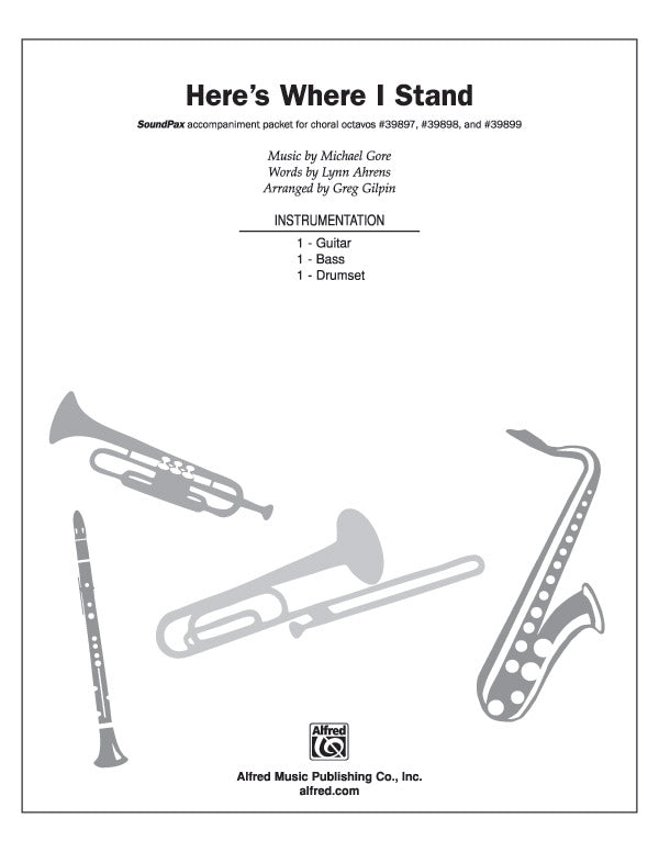 Here's Where I Stand (from the motion picture Camp): Guitar Sheet Music Preview