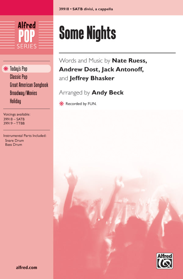 Some Nights Sheet Music Preview