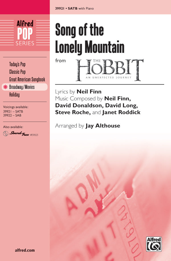Song of the Lonely Mountain (from <i>The Hobbit: An Unexpected Journey</i>) Sheet Music Preview