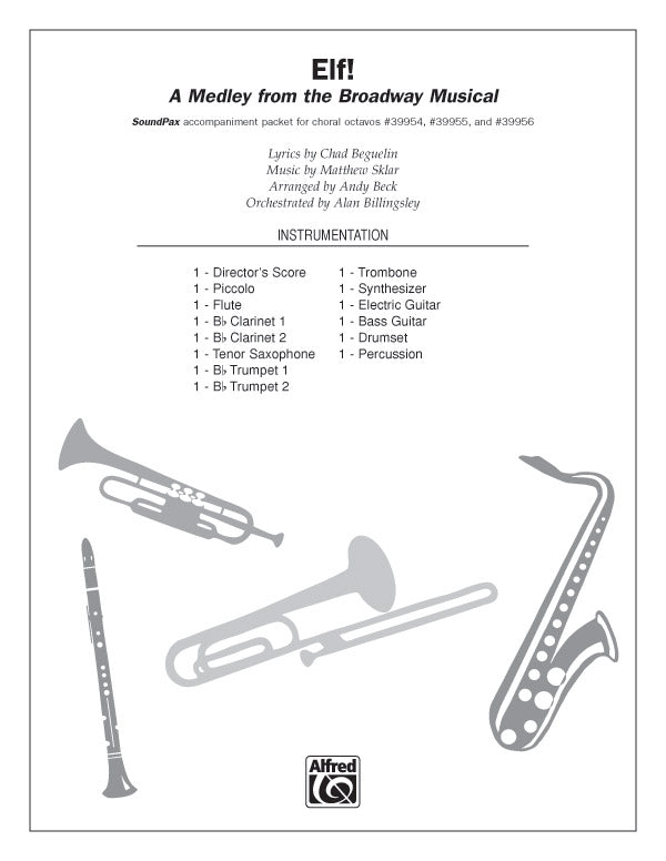 Elf: A Medley from the Broadway Musical: 1st Percussion Sheet Music Preview