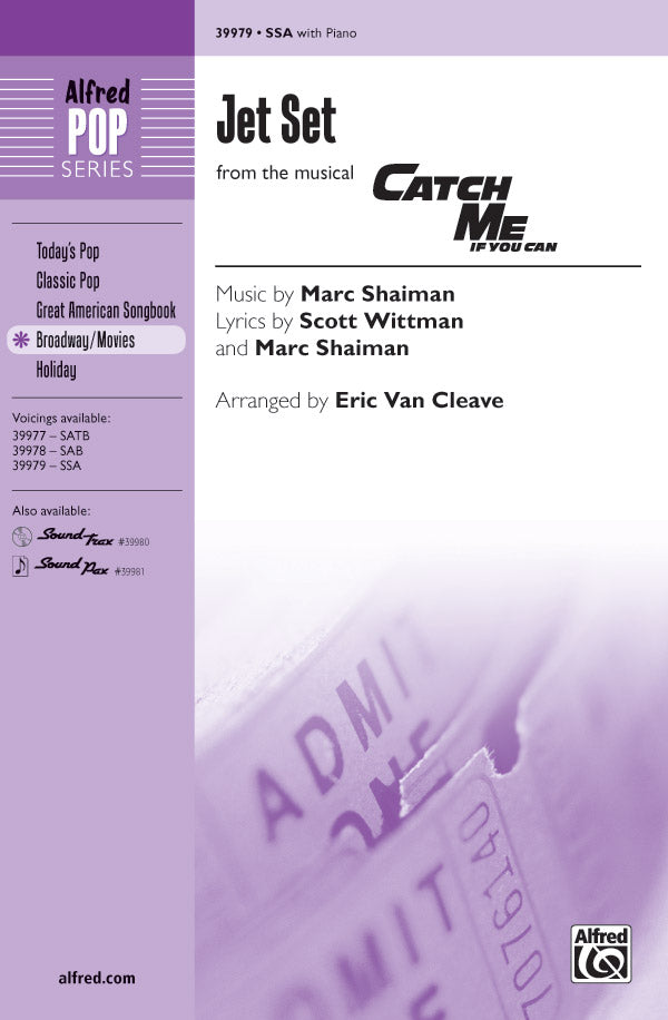 Jet Set (from the musical <i>Catch Me If You Can</i>) Sheet Music Preview