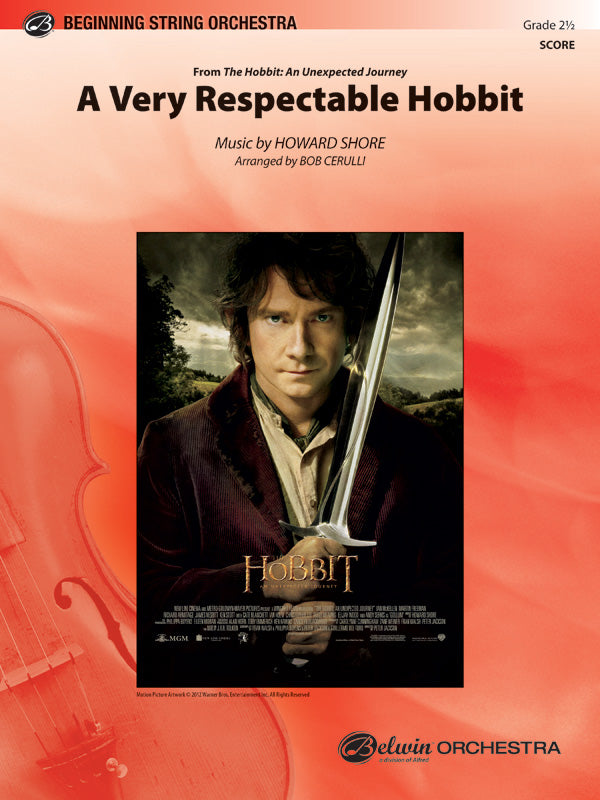 A Very Respectable Hobbit (from The Hobbit: An Unexpected Journey): 1st Violin Sheet Music Preview