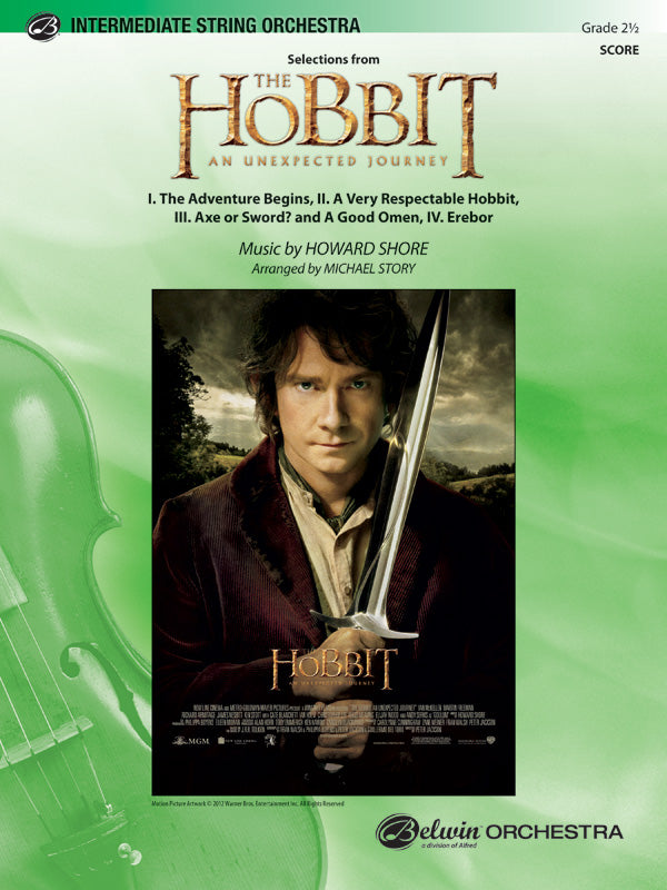 The Hobbit: An Unexpected Journey, Selections from: Cello Sheet Music Preview
