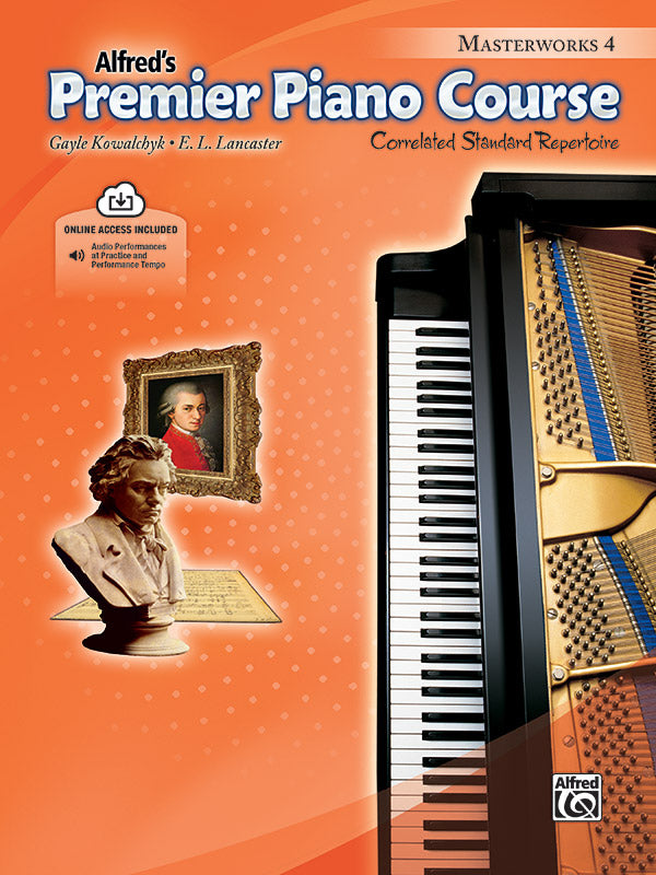 Premier Piano Course, Masterworks 4: Correlated Standard Repertoire Sheet Music Preview