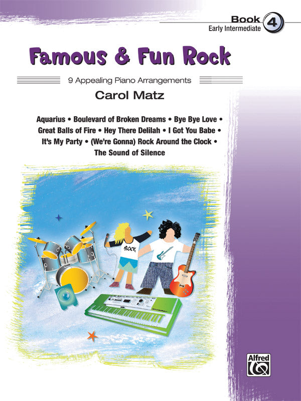 Famous & Fun Rock, Book 4 Cover Image