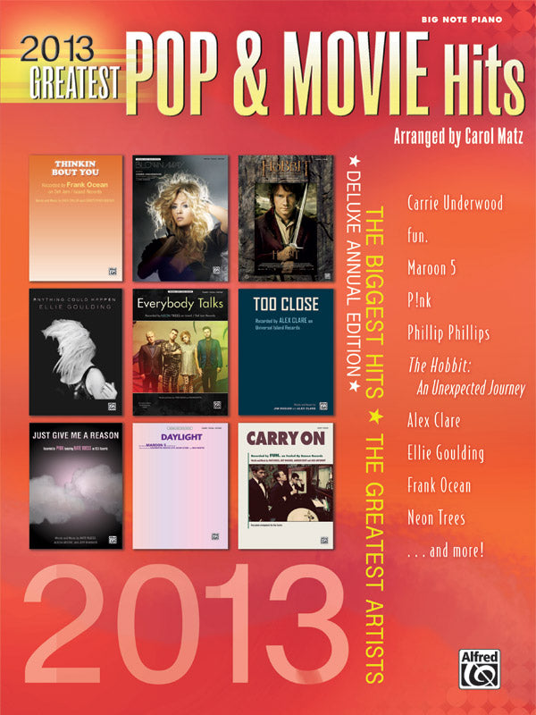 2013 Greatest Pop & Movie Hits Cover Image