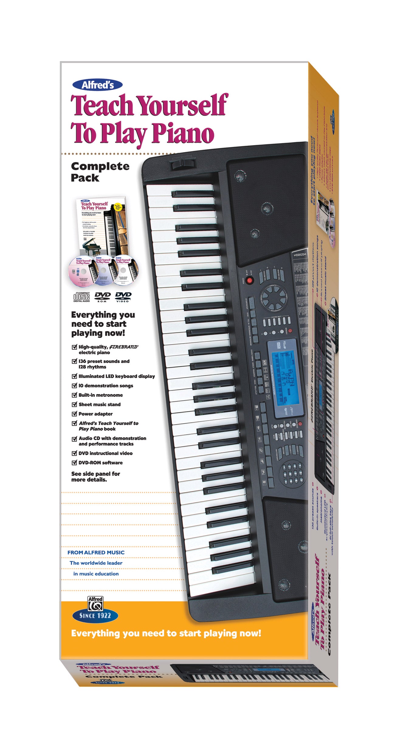 Alfred's Teach Yourself to Play Piano, Complete Pack Cover Image