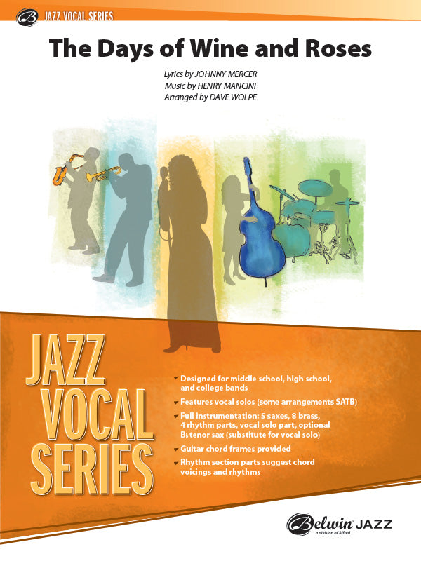 The Days of Wine and Roses: E-flat Alto Saxophone Sheet Music Preview