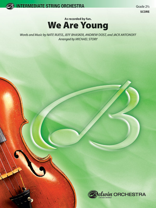 We Are Young: 2nd Violin Sheet Music Preview