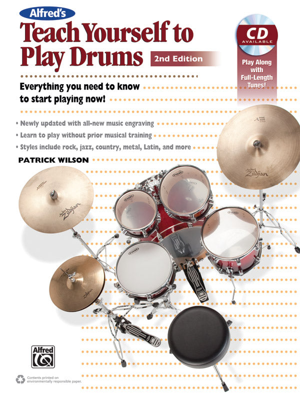 Alfred's Teach Yourself to Play Drums (2nd Edition) Cover Image