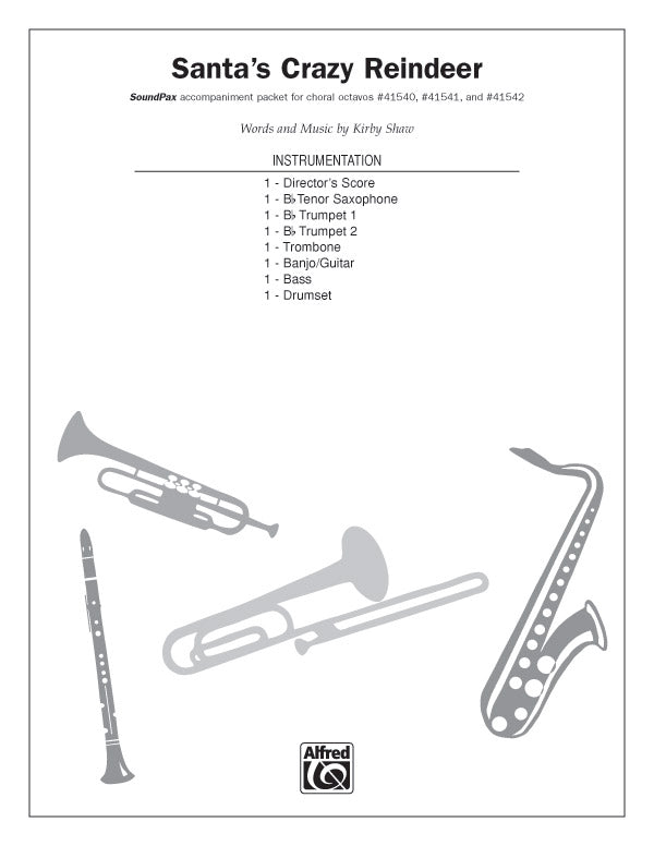 Santa's Crazy Reindeer: Trumpet 2 Sheet Music Preview