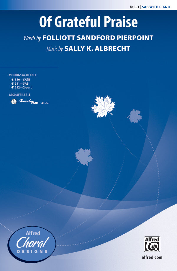 Of Grateful Praise Sheet Music Preview